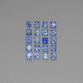 Zaffiro naturale blu da 3,67 ct, quadrato, VVS-VS