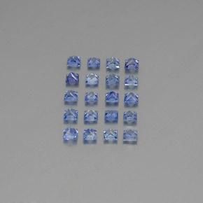 Zaffiro naturale blu da 3,67 ct, quadrato, VVS-VS