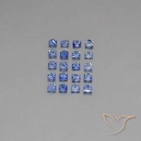 Zaffiro naturale blu da 1,53 ct, quadrato, VVS-VS