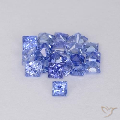 1.51ctw Naturale Viola elettrico blu Zaffiro, Quadrato, VVS-VS