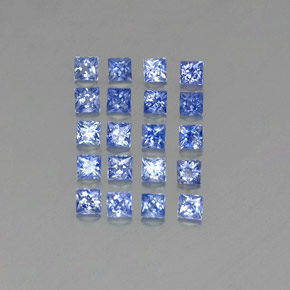 Zaffiro naturale blu da  ct, quadrato, VVS-VS