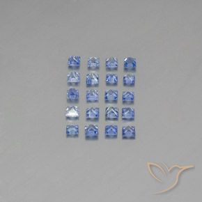 Zaffiro naturale blu da 1,31 ct, quadrato, VVS-VS