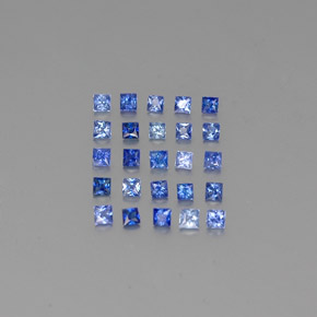 Zaffiro naturale blu da  ct, quadrato, VVS-VS