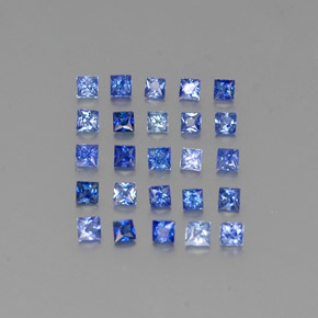 Zaffiro naturale blu da  ct, quadrato, VVS-VS
