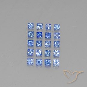Zaffiro naturale blu da 2,57 ct, quadrato, VVS-VS