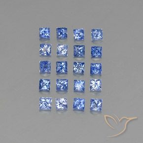 Gemme di Zaffiro Blu scuro medio naturale da 2.77 ct, Quadrato, VVS-VS