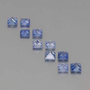 Zaffiro naturale blu da  ct, quadrato, VVS-VS