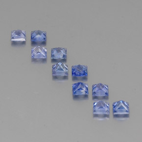 Zaffiro naturale blu da 2,24 ct, quadrato, VVS-VS