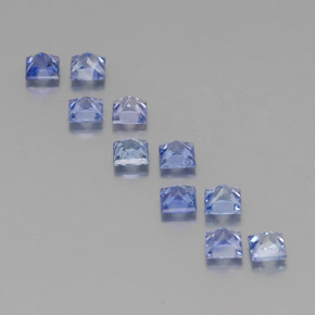 Zaffiro naturale blu da  ct, quadrato, VVS-VS