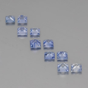 Zaffiro naturale blu da  ct, quadrato, VVS-VS