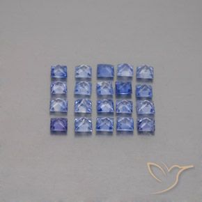 Zaffiro naturale blu da 2,13 ct, quadrato, VVS-VS
