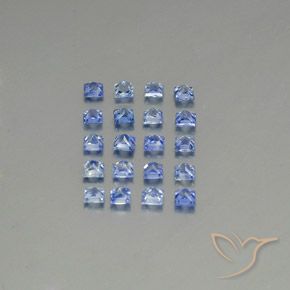 Zaffiro naturale blu da 1,97 ct, quadrato, VVS-VS