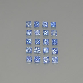 Zaffiro naturale blu da 2,04 ct, quadrato, VVS-VS