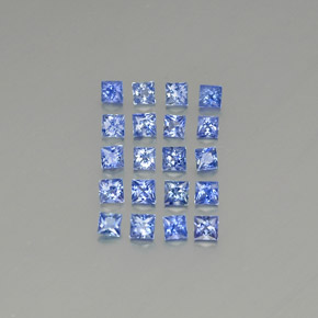 Zaffiro naturale blu da 2,19 ct, quadrato, VVS-VS