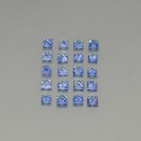 Zaffiro naturale blu da 2,19 ct, quadrato, VVS-VS