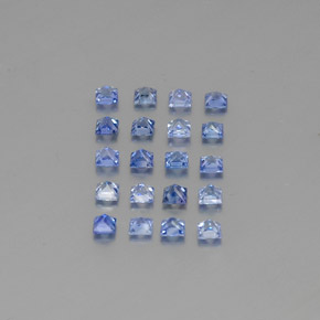 Zaffiro naturale blu da 1,51 ct, quadrato, VVS-VS