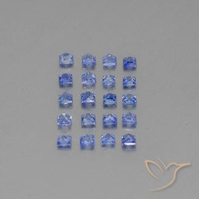 Zaffiro naturale blu da 2,05 ct, quadrato, VVS-VS
