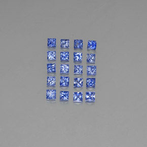 Zaffiro naturale blu da  ct, quadrato, VVS-VS
