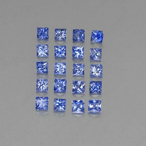 Zaffiro naturale blu da  ct, quadrato, VVS-VS