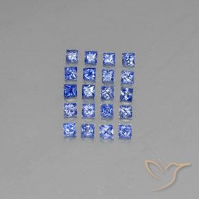 Zaffiro naturale blu da 1,80 ct, quadrato, VVS-VS