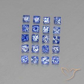 Zaffiro naturale blu da 1,80 ct, quadrato, VVS-VS