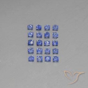 Zaffiro naturale blu da 1,80 ct, quadrato, VVS-VS