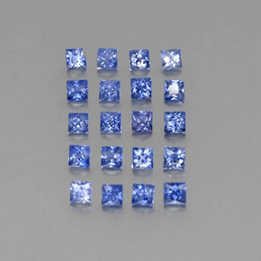 Zaffiro naturale blu da  ct, quadrato, VVS-VS