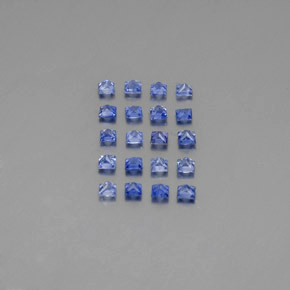 Zaffiro naturale blu da  ct, quadrato, VVS-VS