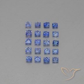 Gemme di Zaffiro Blu scuro medio naturale da 2.13 ct, Quadrato, VVS-VS