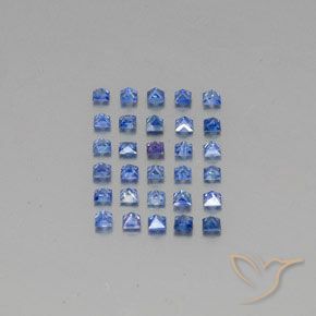 Zaffiro naturale blu da 1,83 ct, quadrato, VVS-VS