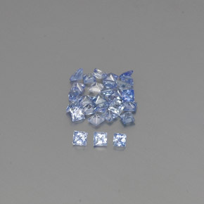 Zaffiro naturale blu da 1,21 ct, quadrato, VVS-VS