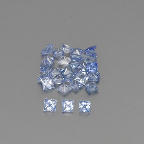 Zaffiro naturale blu da 1,21 ct, quadrato, VVS-VS