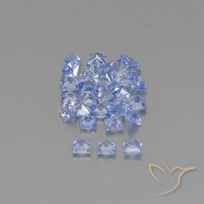 Gemme di Zaffiro Azzurro naturale da 2.25 ct, Quadrato, VVS-VS