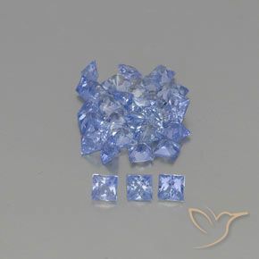 Zaffiro naturale blu da 2,59 ct, quadrato, VVS-VS