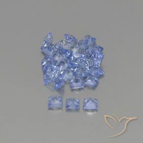 Zaffiro naturale blu da 2,59 ct, quadrato, VVS-VS