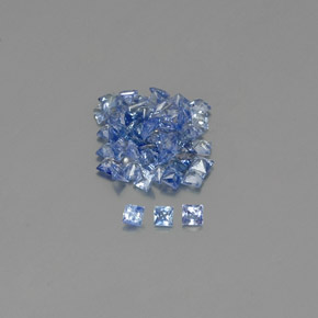 Zaffiro naturale blu da  ct, quadrato, VVS-VS