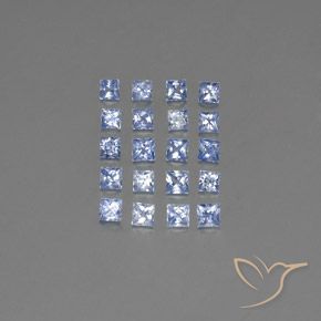 Zaffiro naturale blu da 2,39 ct, quadrato, VVS-VS