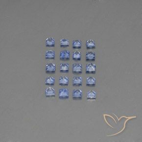 Gemme di Zaffiro Blu pastello naturale da 2.17 ct, Quadrato, VVS-VS
