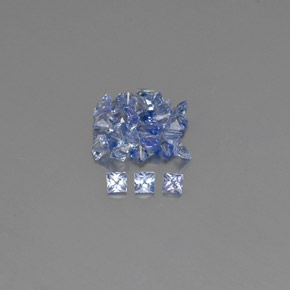Zaffiro naturale blu da  ct, quadrato, VVS-VS