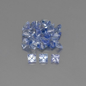 Zaffiro naturale blu da  ct, quadrato, VVS-VS