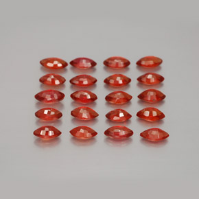 Zaffiro naturale arancione da 3,41 ct, marchesa, VS-SI