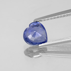Zaffiro naturale blu da 1,16 ct, a forma di cuore, VVS-VS