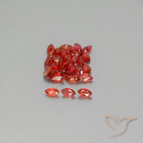 Zaffiro naturale arancione da 3,18 ct, marchesa, VS-SI