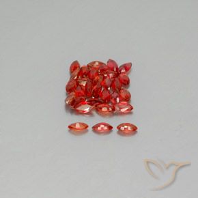 Zaffiro naturale arancione da 3,18 ct, marchesa, VS-SI