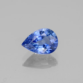 Zaffiro naturale blu da 1,00 ct, taglio a pera, VS