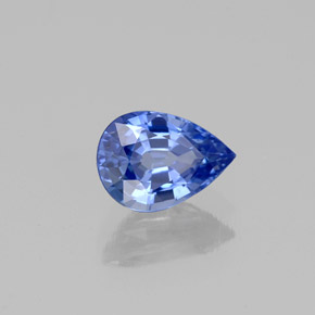 Zaffiro naturale blu da 1,00 ct, taglio a pera, VS