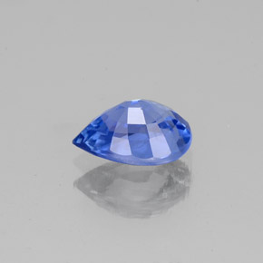 Zaffiro naturale blu da 1,00 ct, taglio a pera, VS
