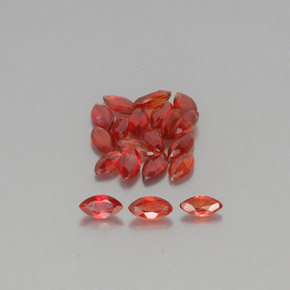 Zaffiro naturale arancione da 3,51 ct, marchesa, VS-SI