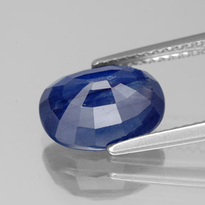 Zaffiro naturale blu da 4,16 ct, taglio ovale, SI