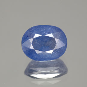 Zaffiro naturale blu da 2,93 ct, taglio ovale, SI-I1